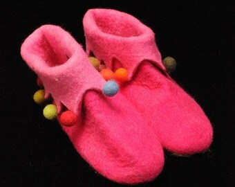 Hawanja 37 Felt slippers pink