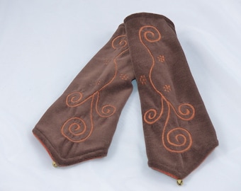Hawanja Niki-réchauds avec motif spirale, Brown