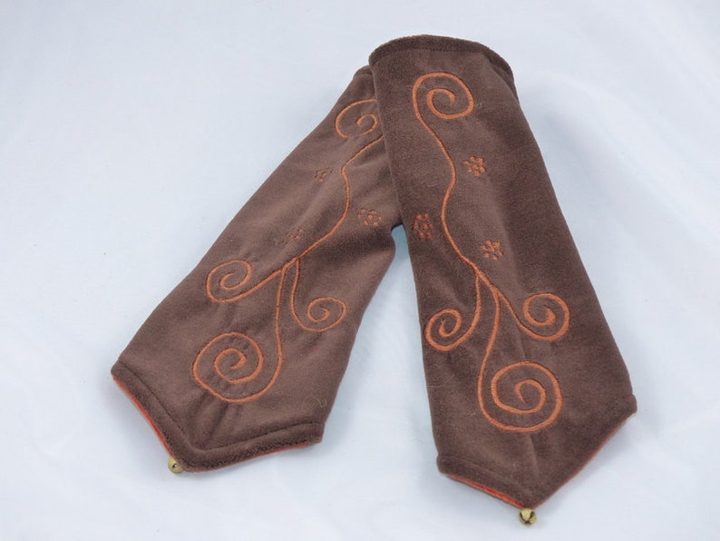 Hawanja Niki-réchauds avec motif spirale, Brown image 1