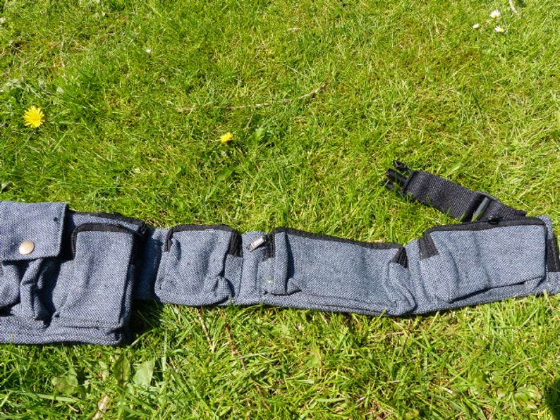 Hawanja borsa da cintura blu-grigio immagine 4