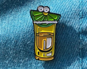 Tequila Me Softly - Cartoon Enamel Pin