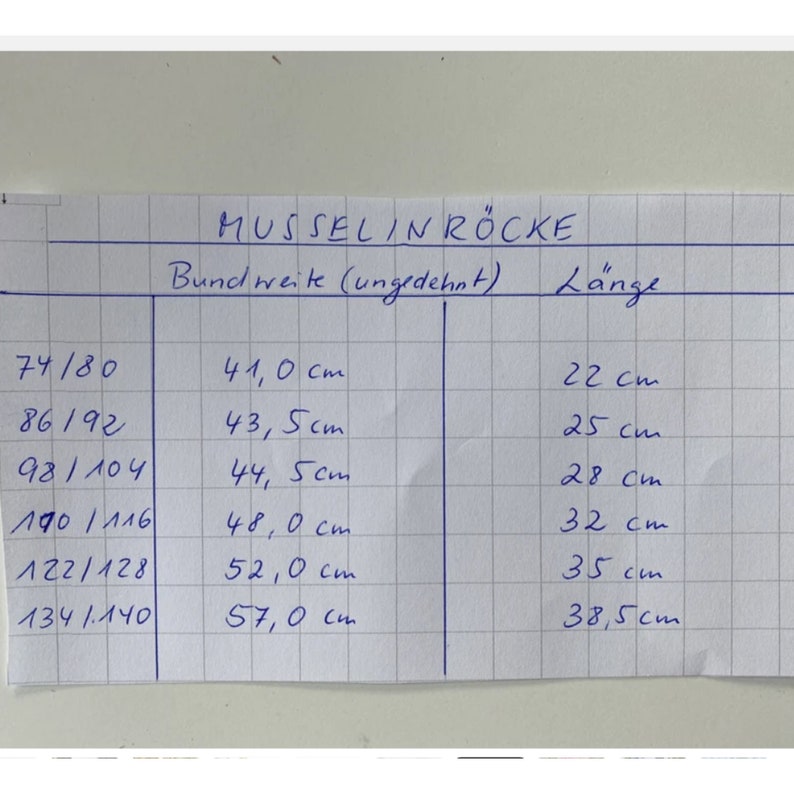 Musselinrock mit Taschen Bio-Qualität Pfirsiche luftig leicht weiß zdjęcie 7