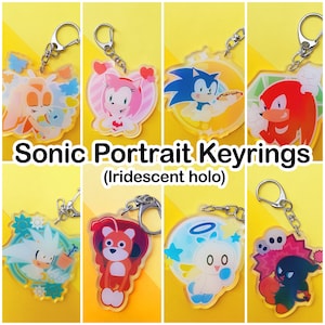 Sonic Portrait Character Keyrings (Vol 1) • 8 Characters