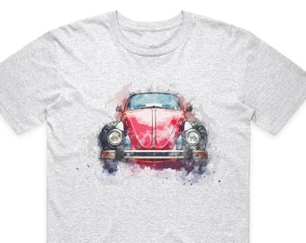 Beetle t-shirt retro escarabajo car vintage rockabilly coche car Fun funshirt símbolo
