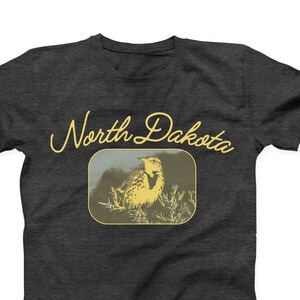 NORTH DAKOTA Meadowlark State Bird Shirt : Adult - Youth - Toddler Printed Shirt S087