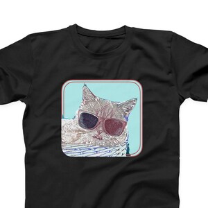 Cat With Sunglasses Shirt : Adult, Youth, Toddler - F368