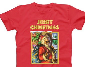 Vintage Jerry Christmas Art Jerry Garcia Shirt : Adult | Youth | Toddler