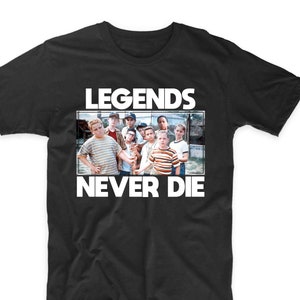 1990s Sandlot Legends Never Die Squad Crew Shirt : Adult - Youth - Toddler Printed Shirt  F101