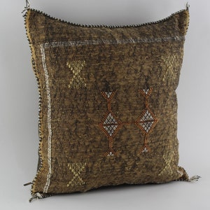 18x20 Sabra cactus silk pillows, moroccan throw pillow case, boho tribal handmade cushion cover, berber morocco cushions O44