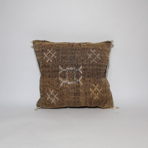 Moroccan Sabra pillow case cactus silk Moroccan Cactus Silk Pillow Cover:Woven