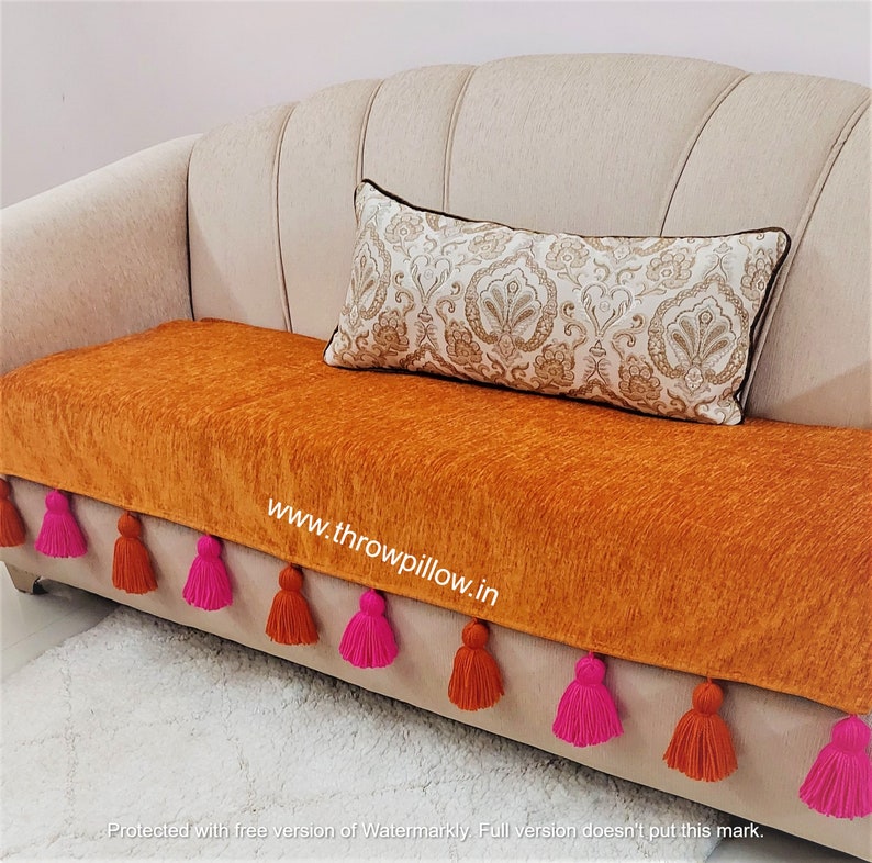 Kivik 3 Seat Sofa Cover With Tassels Custom Made Covers to Etsy