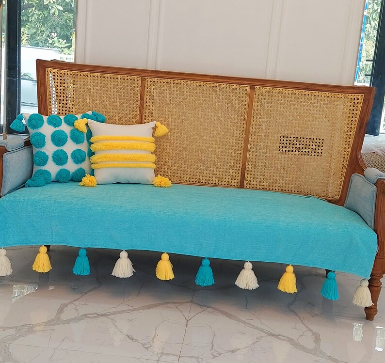 Kivik 3 Seat Sofa Cover With Tassels Custom Made Covers to Etsy