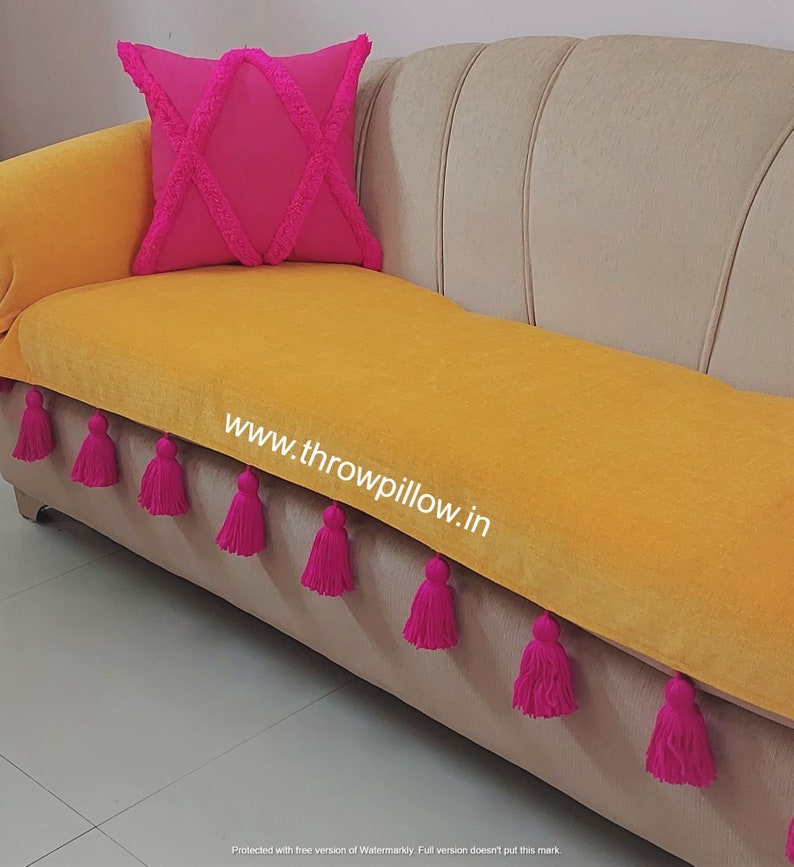 Kivik 3 Seat Sofa Cover With Tassels Custom Made Covers to Etsy