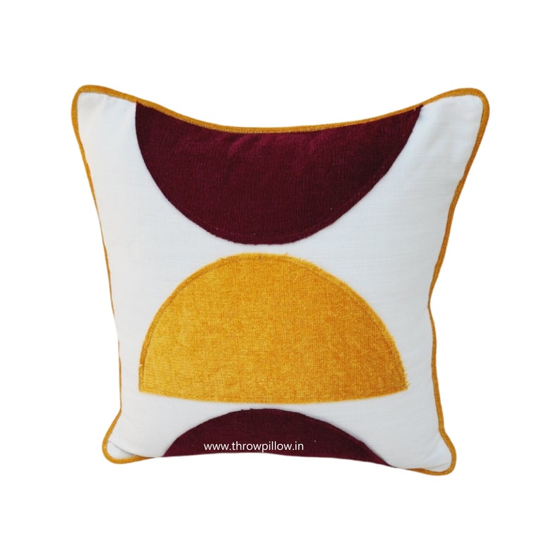 Ochre and Maroon Meditation Cushion Cover