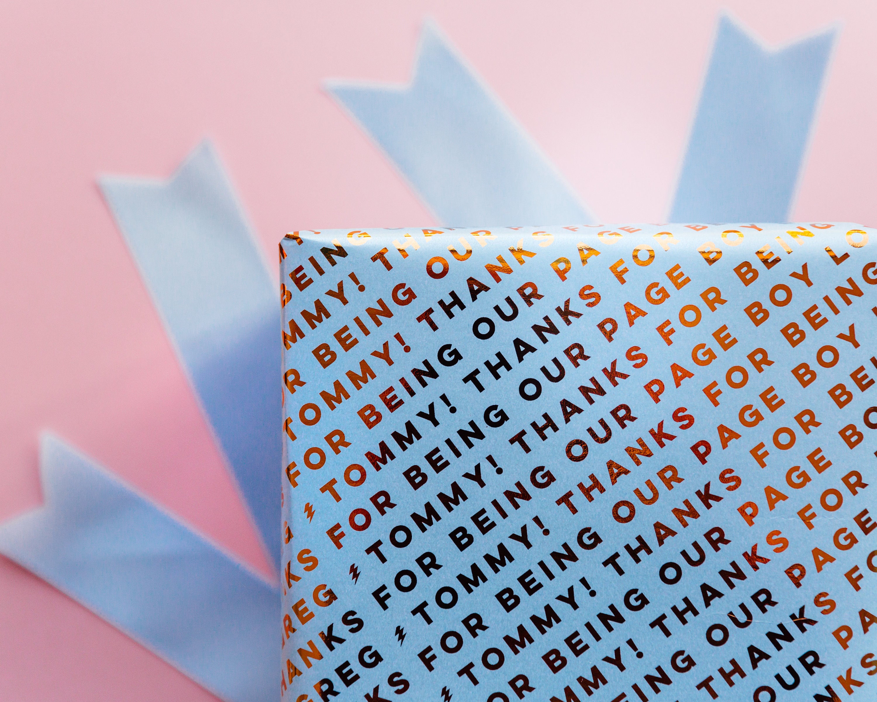 Personalised Thank You Gift Wrap/Wrapping Paper Etsy