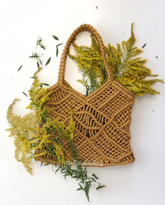 macrame bag etsy