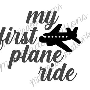 my first plane ride SVG file