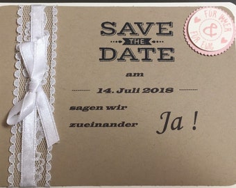 Save the date Karte