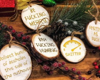 word ornaments etsy
