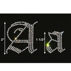 Lowercase Old English Hot-fix Letters