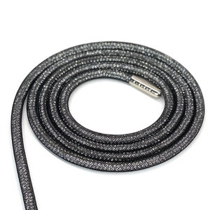 NEW Rhinestone Mesh hoodie string - 6MM drawstring bling crystal rope cord