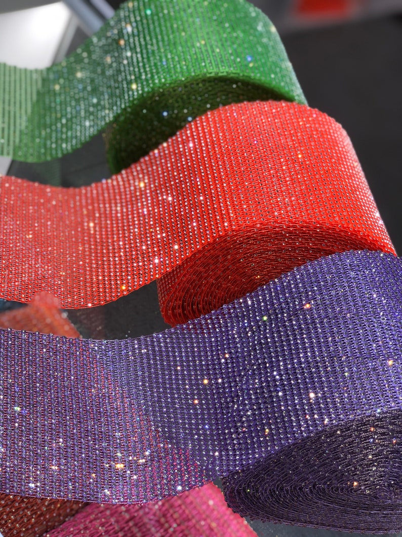 Stretchable Rhinestone Fabric I Crystal Mesh Fabric I Elastic Etsy