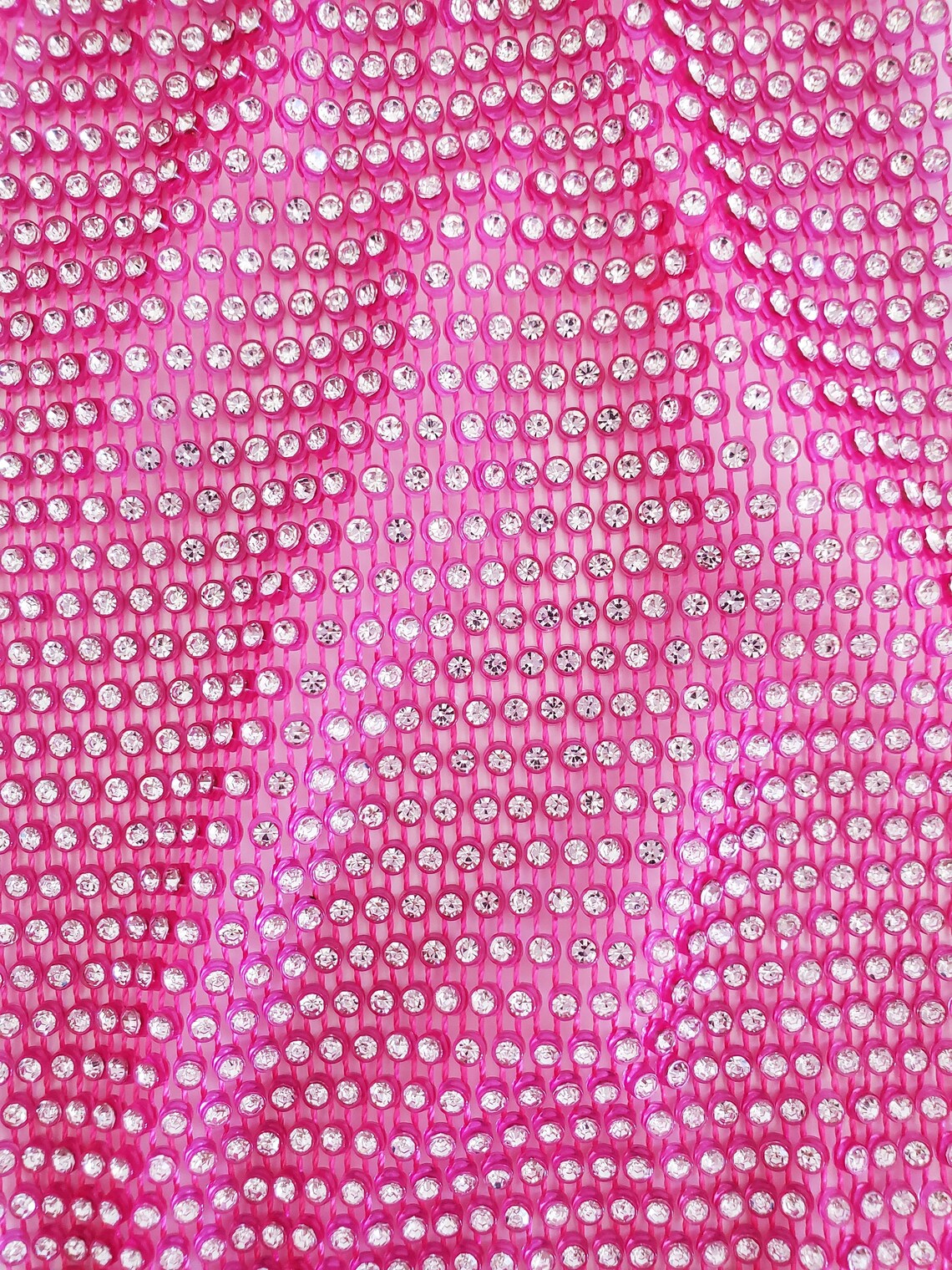 PINK Rhinestone Face Mask / Crystal Mesh / Bling Bling Mask / Diamond ...