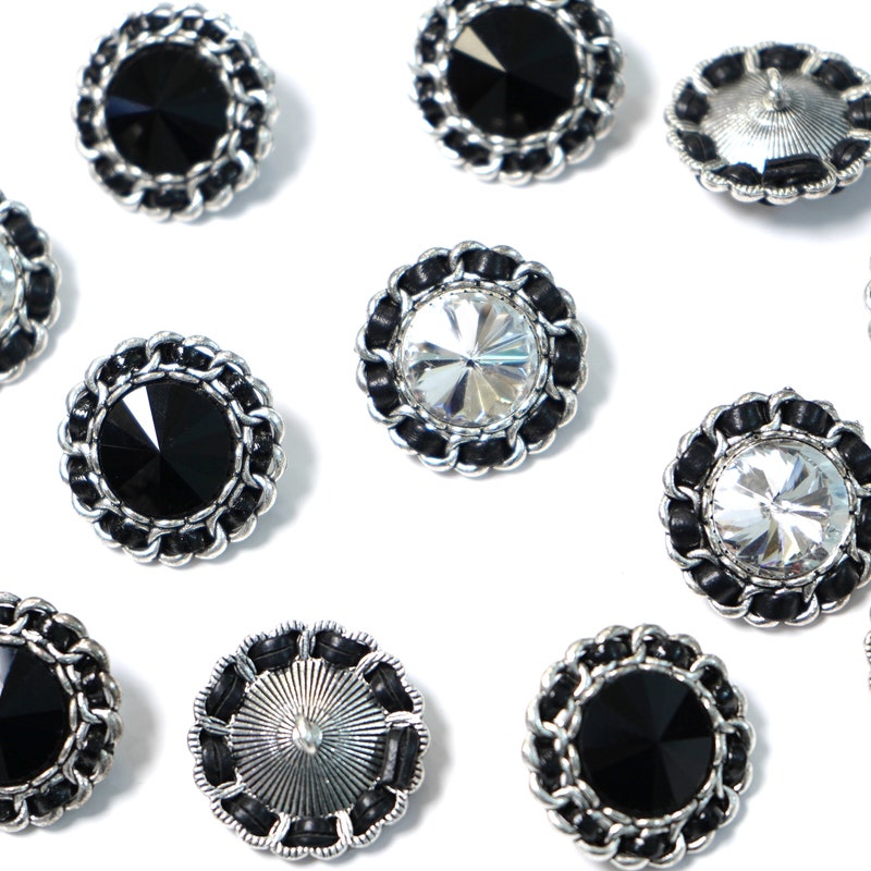 Rhinestone Button - Etsy