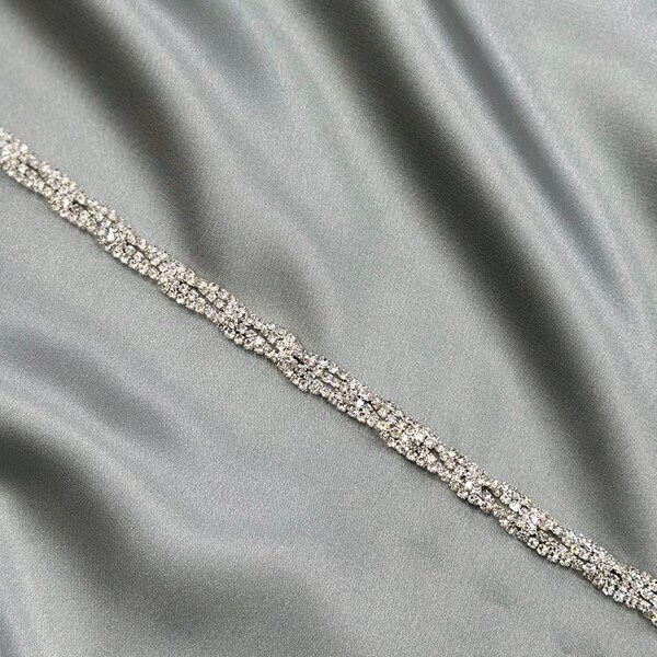 Rhinestone Trim by the Yard Etsy