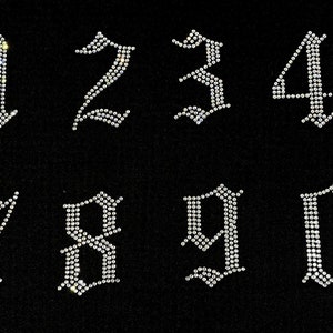 Capital Old English Hot-fix Letters image 5