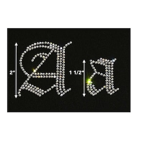 Capital Old English Hot-fix Letters image 3