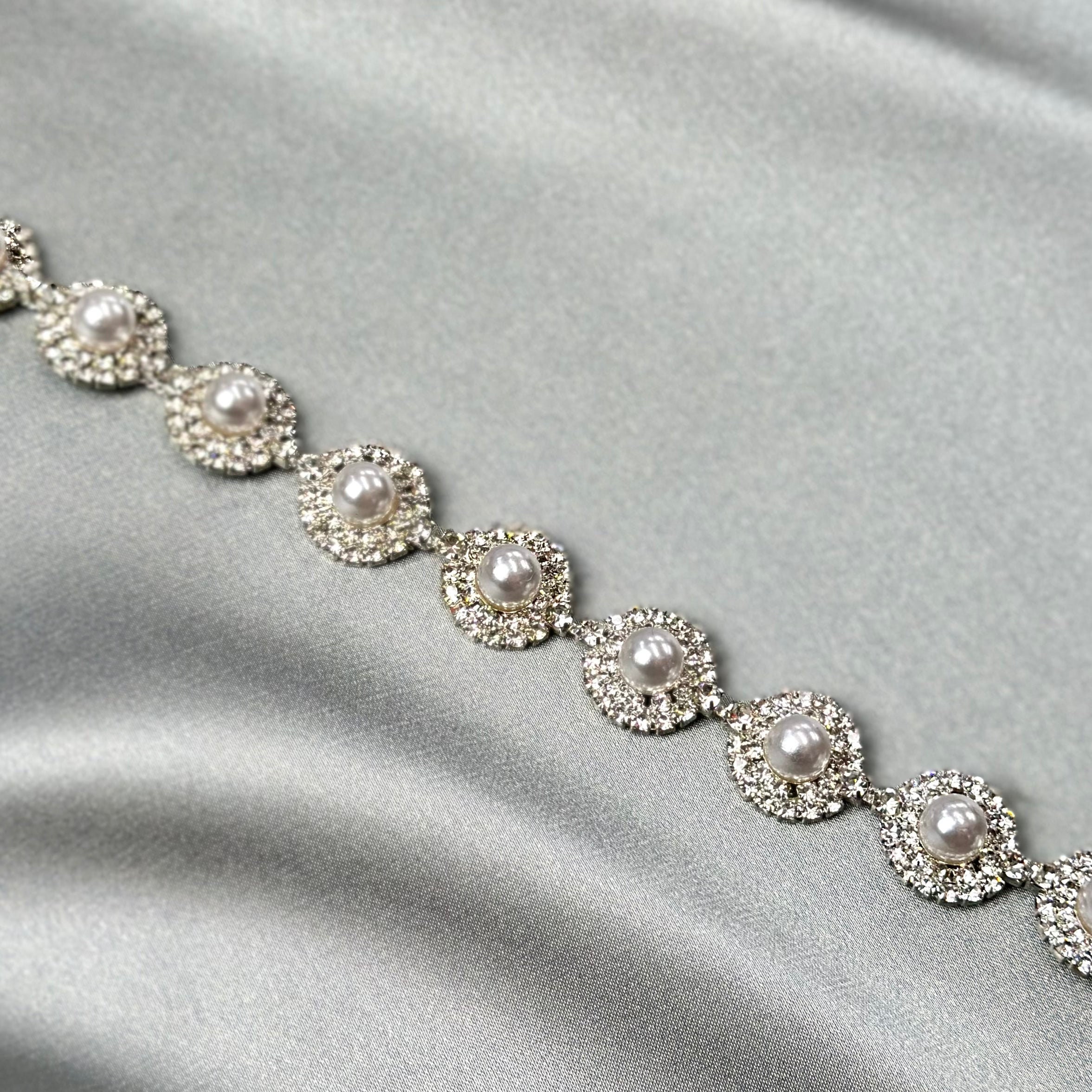 .com: Topone Bling Crystal Diamonds Pearls PU Leather Flip
