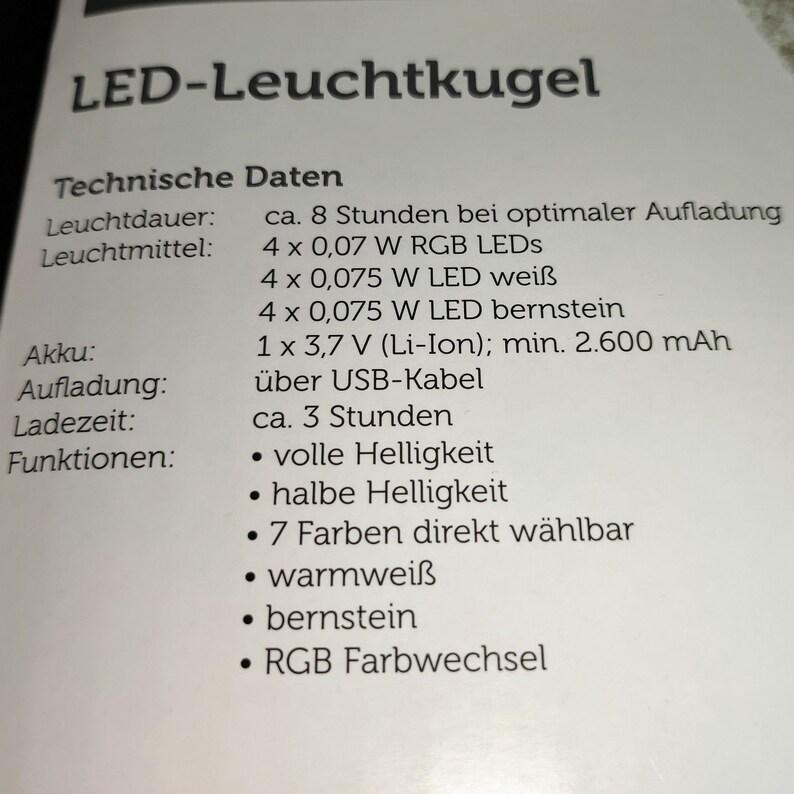 Mosaikkugel, LED-Leuchtkugel zum aufhängen Bild 10