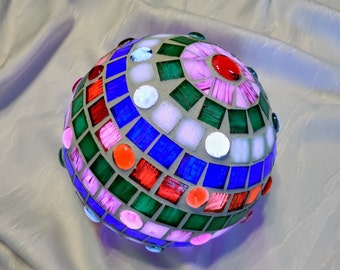 Boule de mosaïque, boule de lumière LED à suspendre