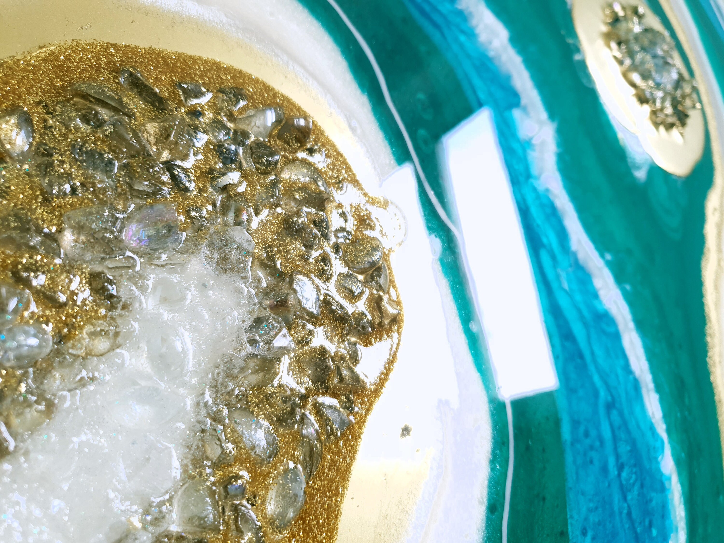 Custom Emerald - Turquise Geode - Etsy