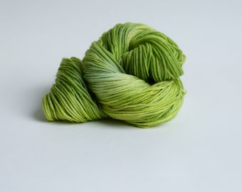 Handgeverfd sokkengaren "Pistache" 1435 Mini Skein 50 g 4ply Merino High Twist Garen, Atelier Zitron