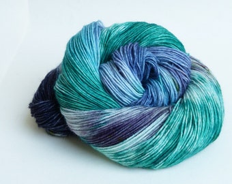 Hand-dyed sock yarn "just keep going" 100g, 4-ply, mulesing-free -4127- 4128-4129 dyed sock yarn