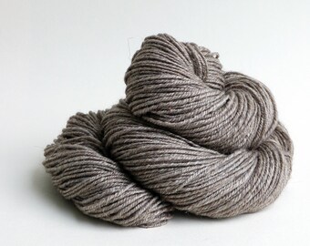 Handspun yarn made from soft natural wool, llama and silk 143 mulesing free