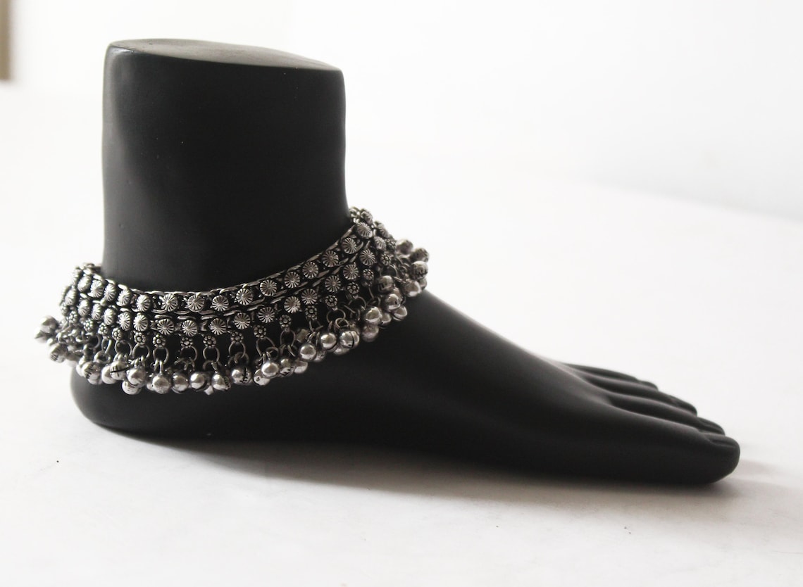 Traditional Indian Anklet with bells anklets for women Payal Etsy