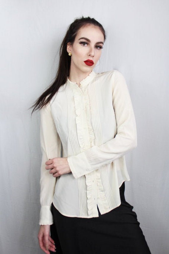 Silk Blouse for Women, 100 Silk Shirt, Vintage Sil