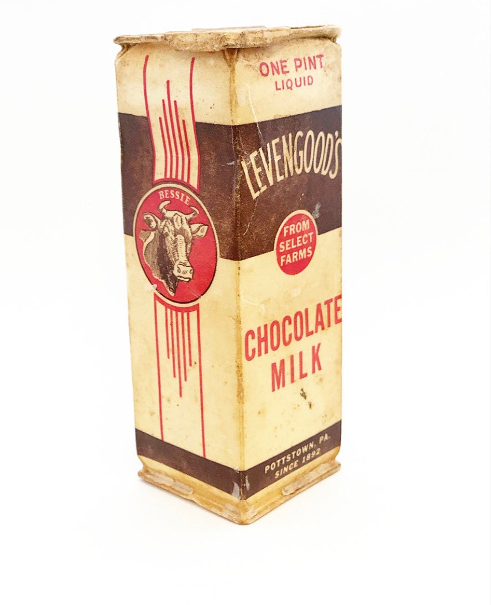 Vintage Milk Carton Levengood's Etsy