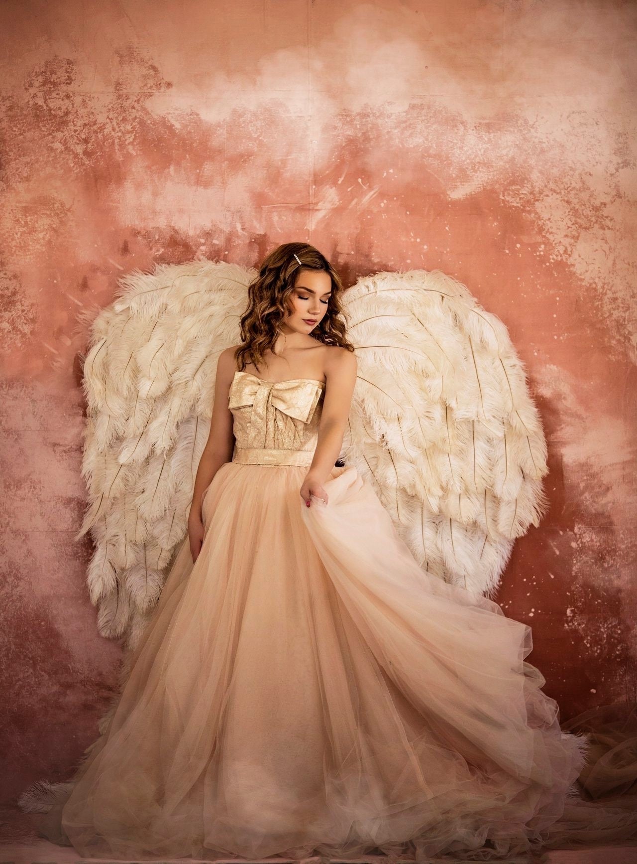 Angel Wings Ostrich Feather Boudoir Maternity Photography Etsy Australia