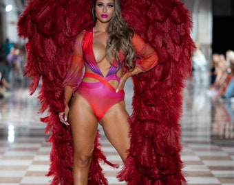 Runway Angel Wings Carnival Photography Ostrich Victoria's Secret Style