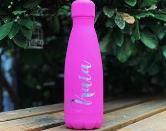 Customized Water Bottle - Personalized Bottle for Kids - Hot & Cold - Laser Engraved - Small - School Bottle - Insulated - Outdoor - Hydrate