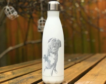 Personalisierte Wasserflaschen 750 ML - Individuell - Lasergravierte - Edelstahlflasche - Thermoskanne - Isoliert - Wiederverwendbar - Trinkflasche