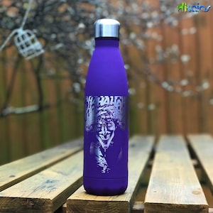 Fan Artwork Water Bottles - Personalized Water Bottles - Custom Designed Bottles - Laser Engraved - Metal - Insulated - Superhero - Cartoon