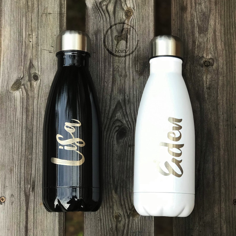 Personalised Laser Engraved Bottles Custom Water Bottle Etsy
