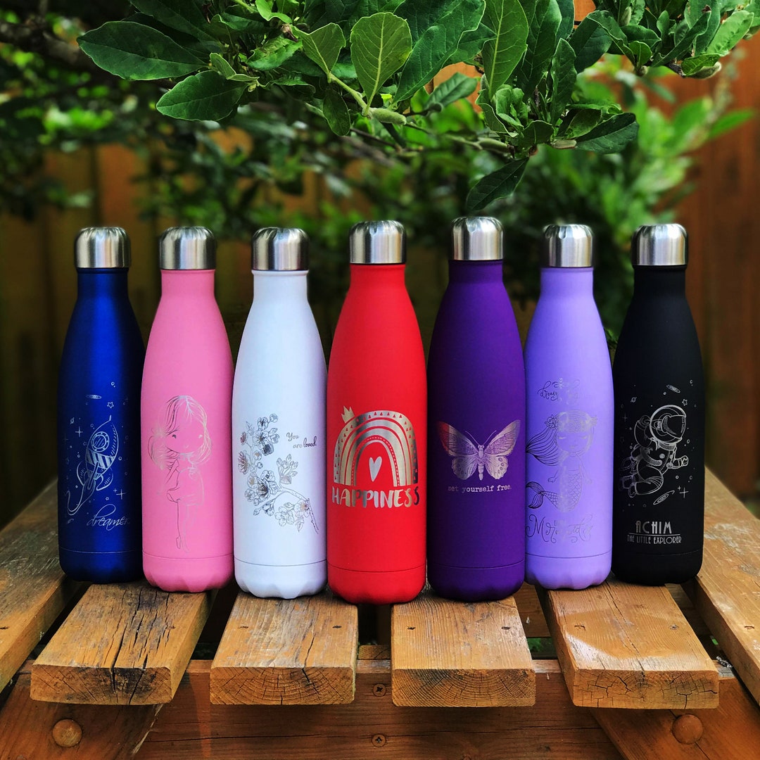 Make It as You Wish Personalised Water Bottles Laser Engraved