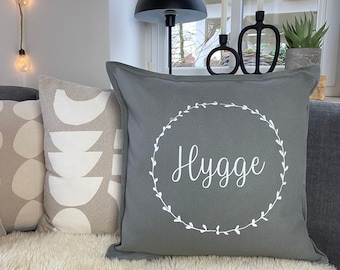 Coussin hygge gris