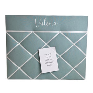Tableau mémo personnalisé taille souhaitée aqua